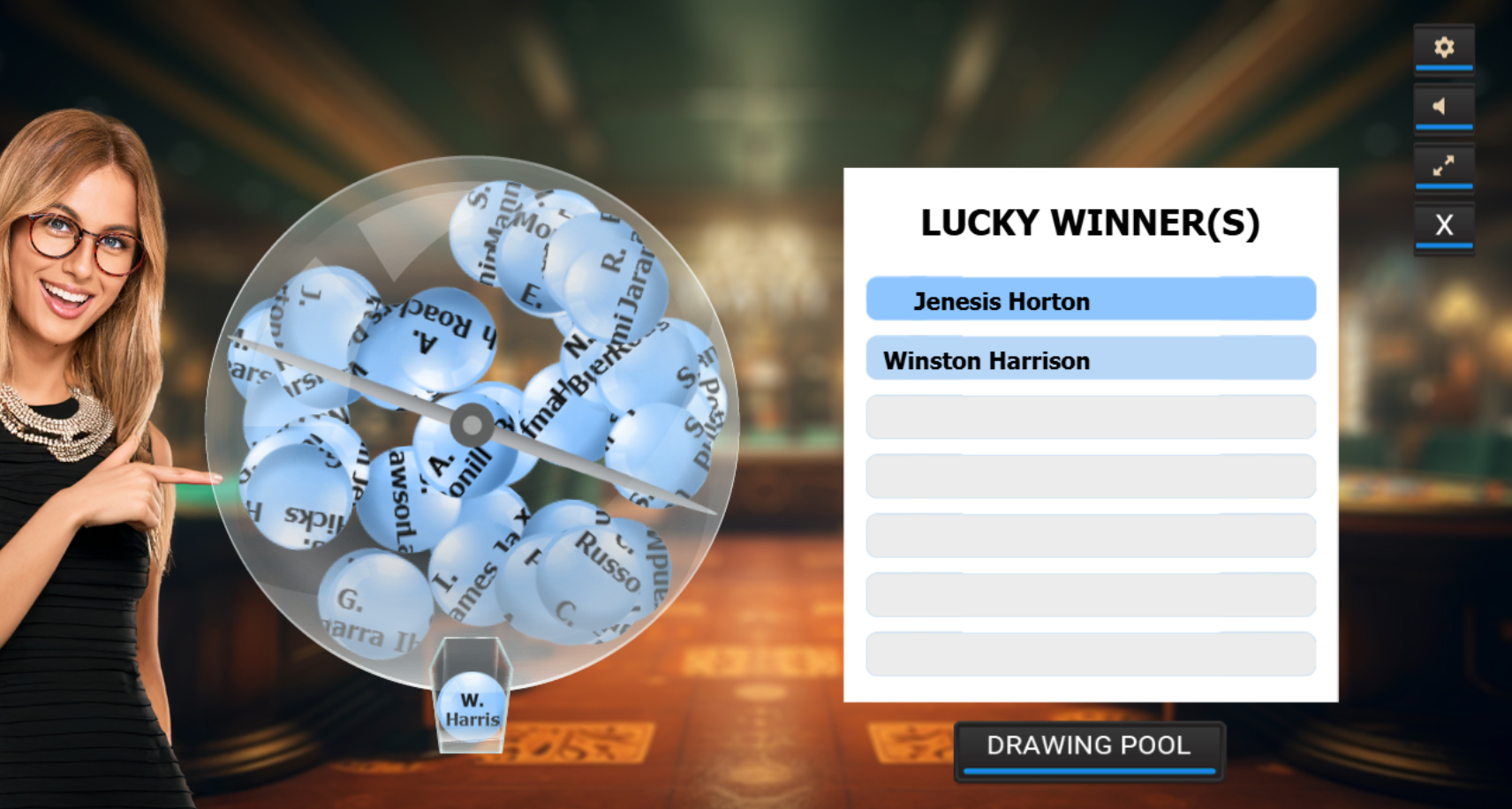 Random player drawing tool — the Lottery Tool broadcast experience