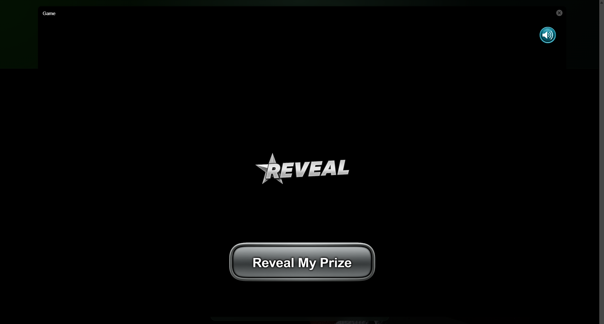 Instant-win bonus reveal game showing a player has won 45 drawing entries